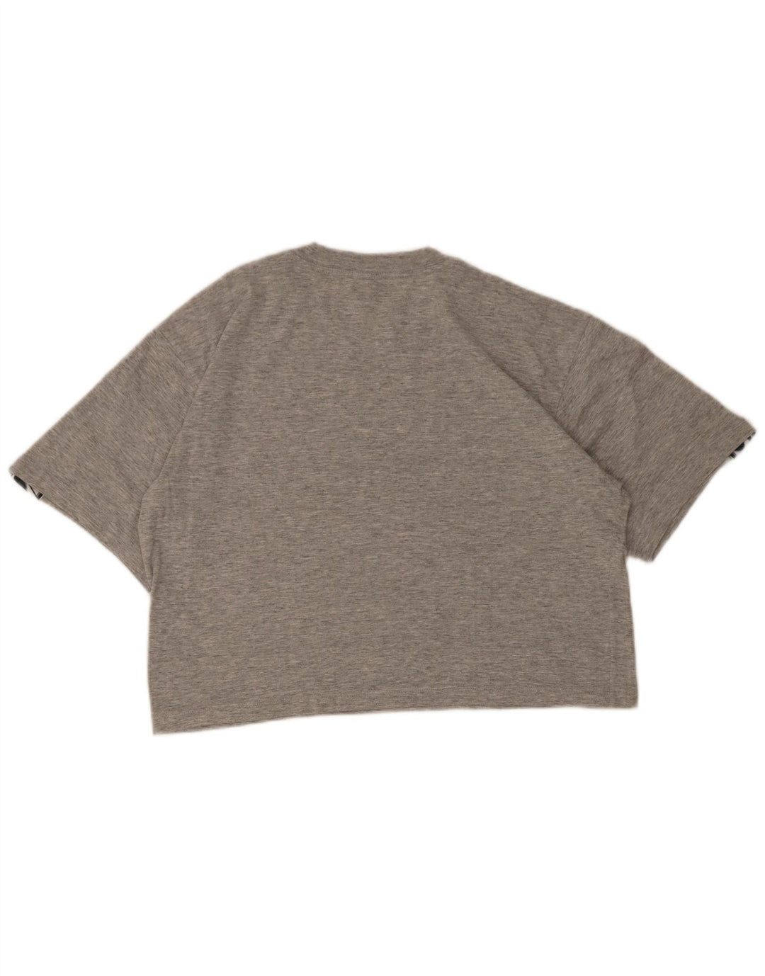 Γυναικείο γραφικό μπλουζάκι Asics Crop Top UK 14 Medium Grey Flecked