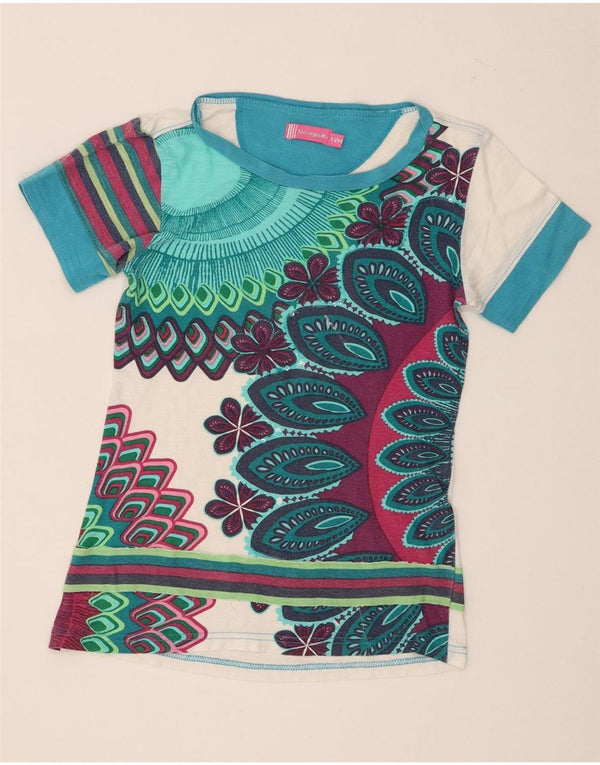 Desigual Girls Graphic T-Shirt Top 13-14 Years Πολύχρωμο Floral