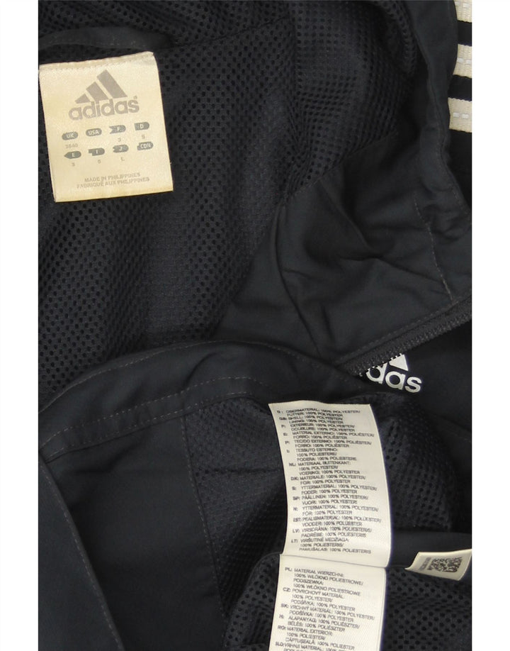 Adidas Ανδρικό Clima Proof Rain Jacket UK 38/40 Medium Navy Blue Polyester