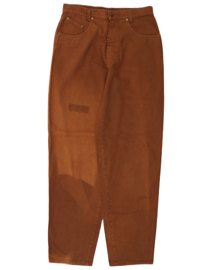 Ανδρικό ψηλόμεσο τζιν BERRI W34 L34 Καφέ βαμβακερό