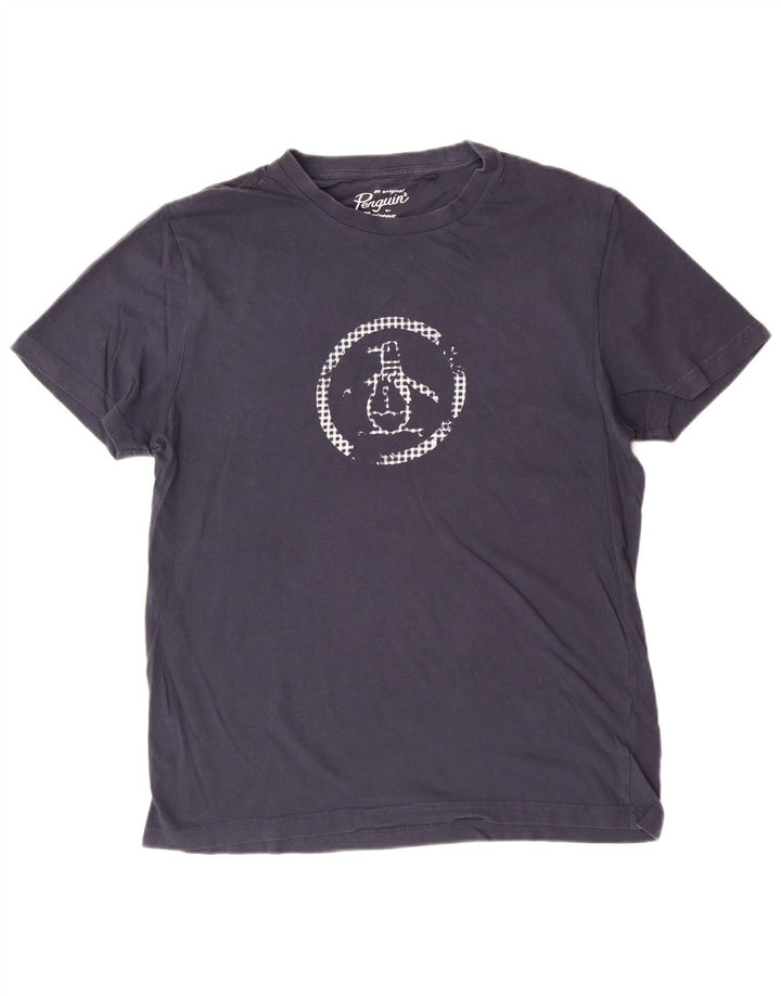 Γυναικείο γραφικό μπλουζάκι PENGUIN Top UK 16 Large Navy Blue από βαμβάκι