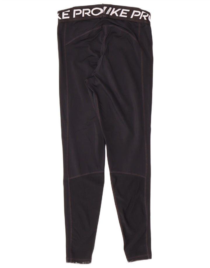 Γυναικεία κολάν Nike Dri Fit Graphic UK 12 Αθλήματα μεσαίου μαύρου πολυεστέρα