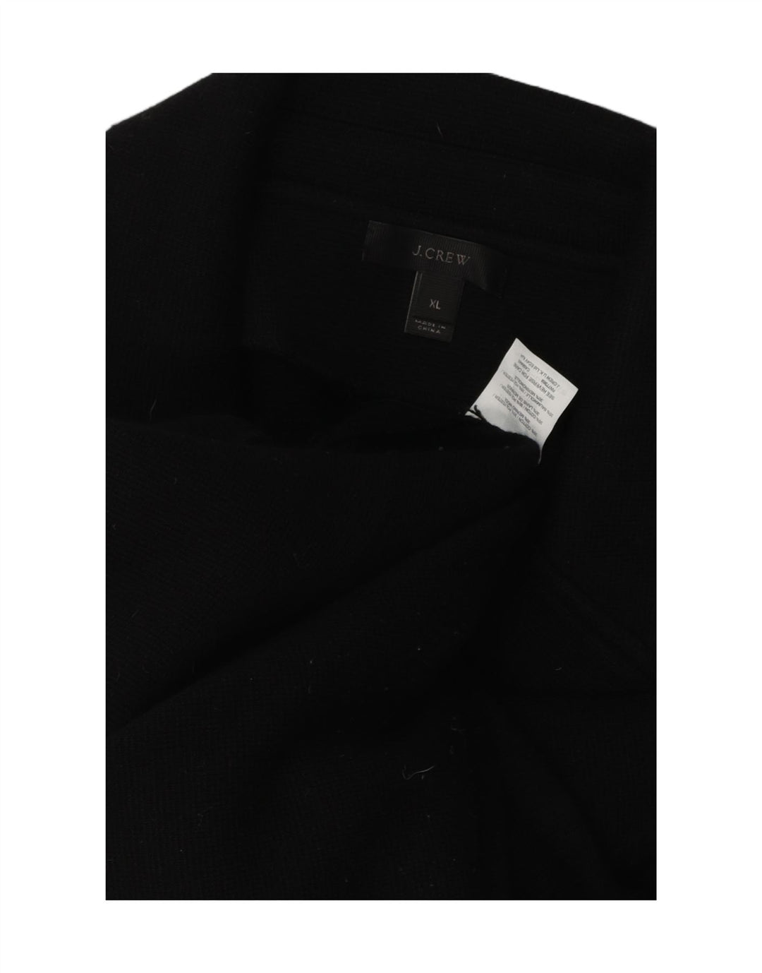 J. CREW Womens Open Overcoat UK 18 XL Black Cotton Vintage J. Crew and Second-Hand J. Crew from Messina Hembry 