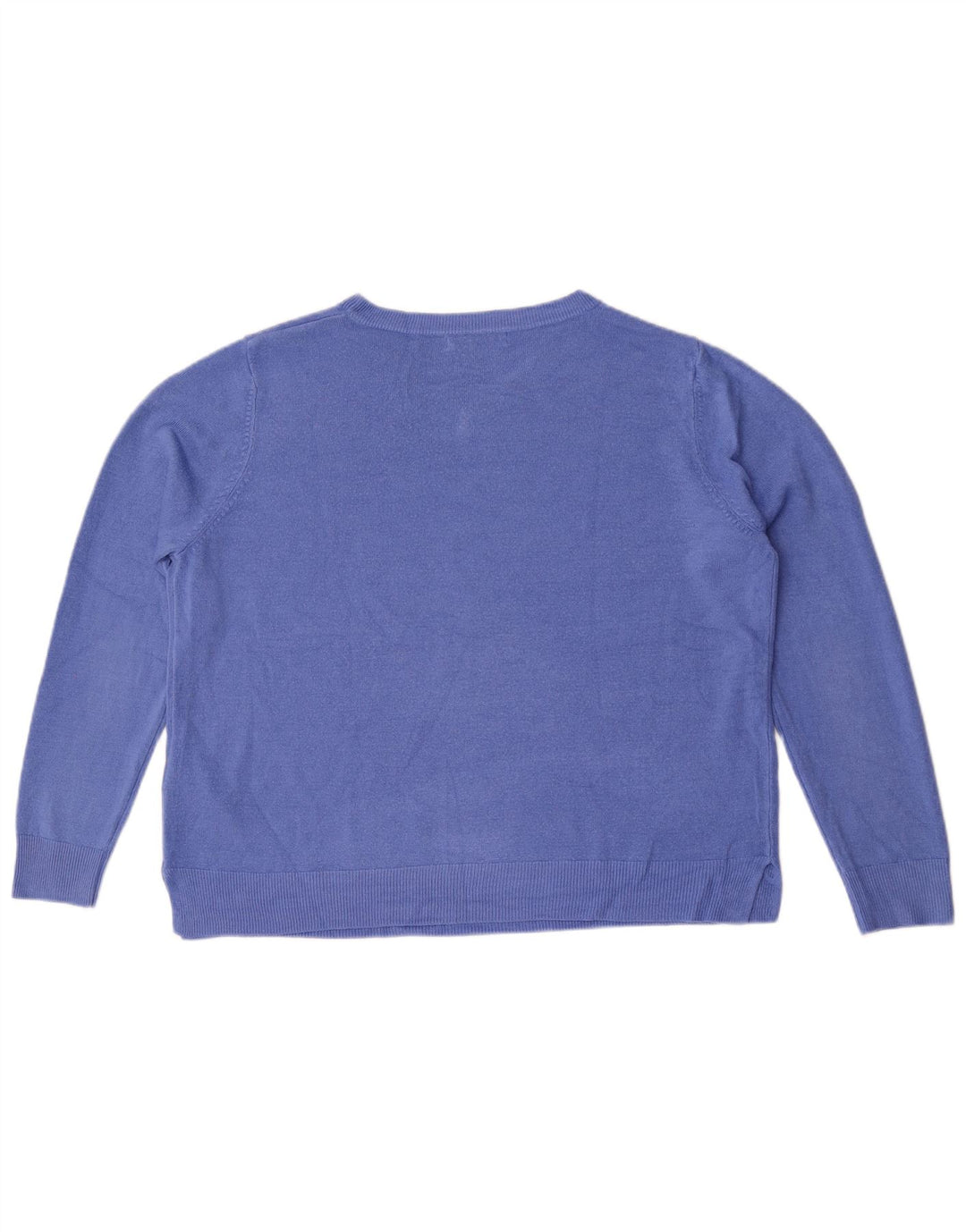 Marks & Spencer Γυναικείο πουλόβερ με λαιμόκοψη UK 20 2XL μπλε