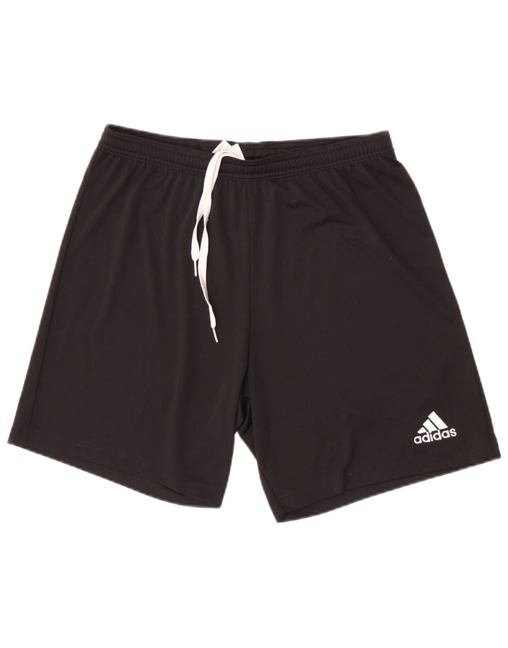Ανδρικό αθλητικό σορτς Adidas μεγάλο μαύρο πολυεστέρα