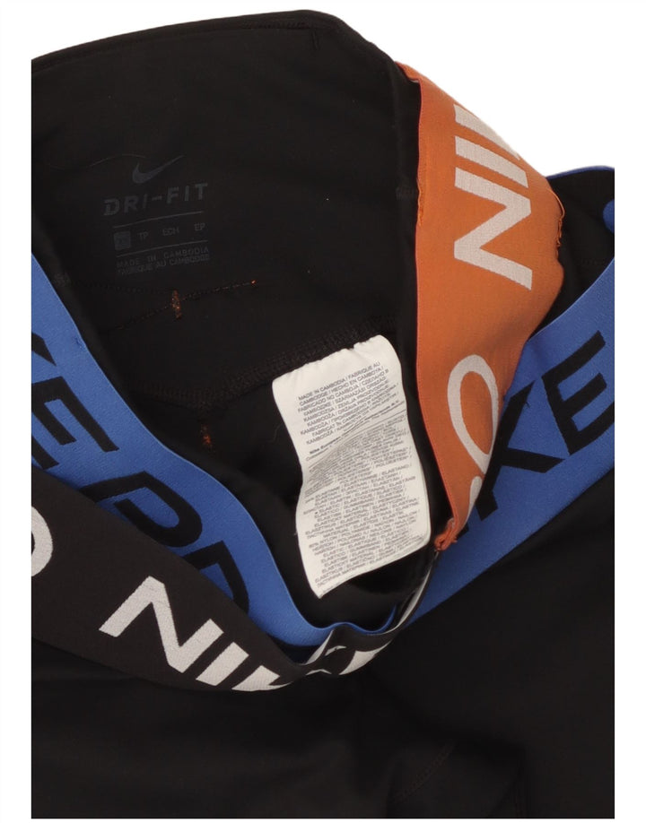 Γυναικεία γραφικά κολάν NIKE Dri Fit UK 4 XS Μαύρο Πολυεστέρας