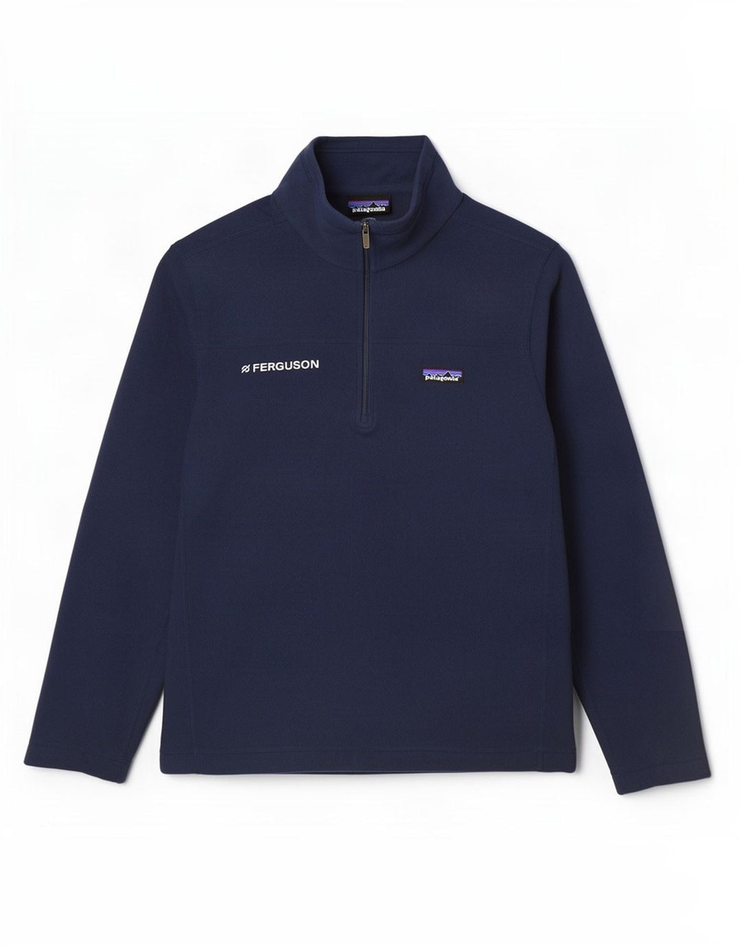 Patagonia Ανδρικό φερμουάρ Fleece Jumper Μεγάλο Navy Blue Polyester