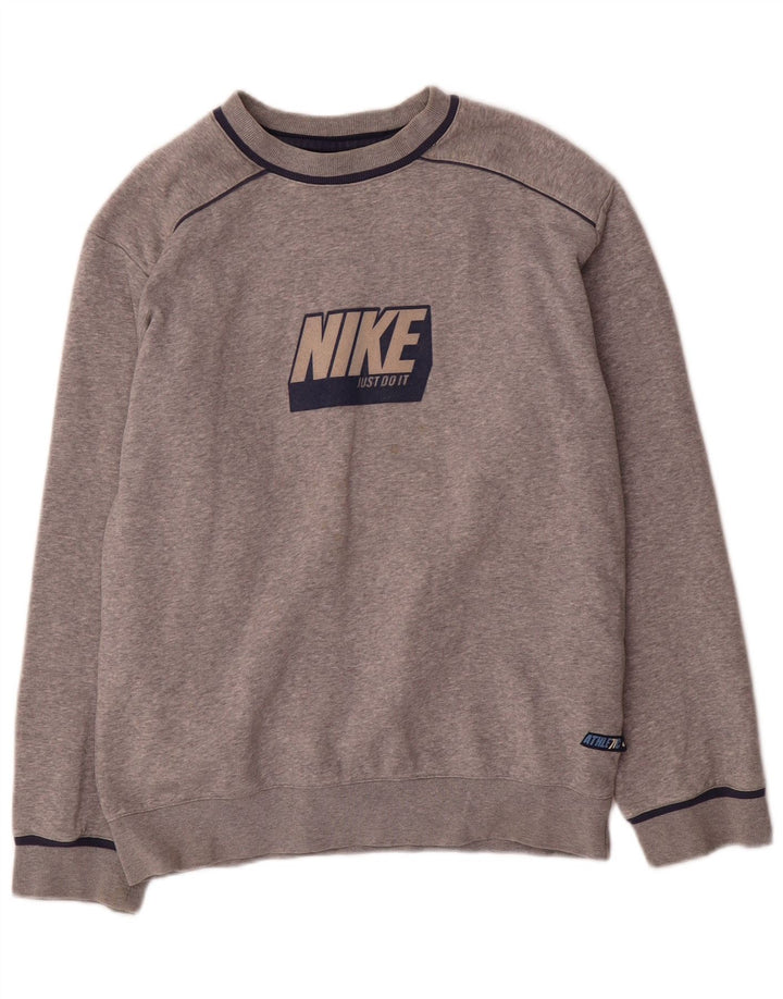 Γραφικό φούτερ Nike Boys Jumper 12-13 ετών με μεγάλο γκρι φλύκταινα