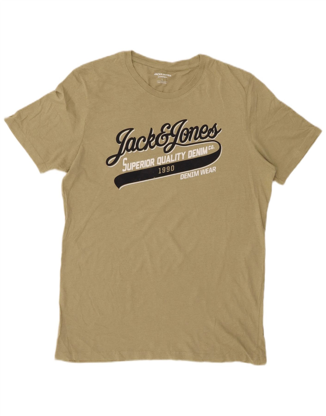 Ανδρικό γραφικό μπλουζάκι JACK & JONES Top Large Khaki
