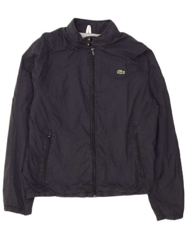 Ανδρικό μπουφάν LACOSTE Bomber Size 5 Large Black Polyamide