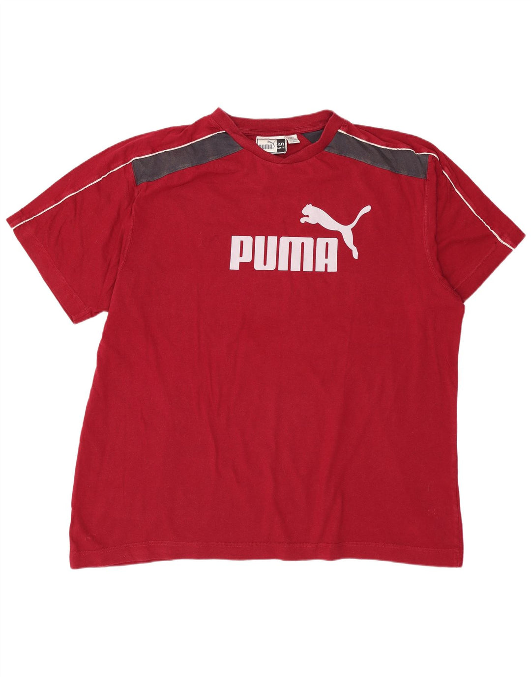 Ανδρικό γραφικό T-Shirt PUMA Top 2XL Red Colourblock
