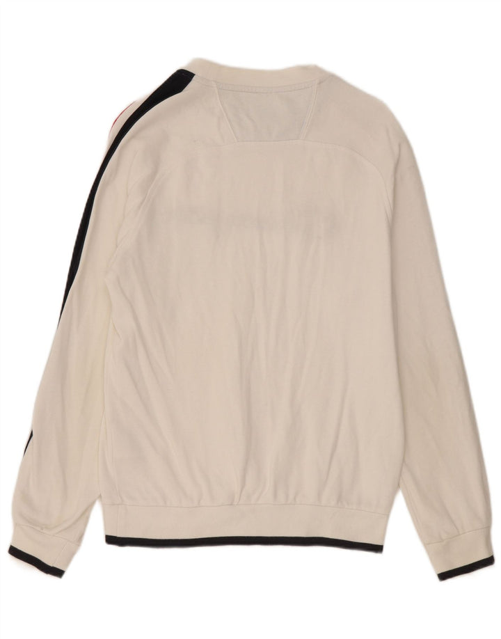Champion Ανδρικό γραφικό φούτερ Jumper Small White Colourblock Βαμβακερό