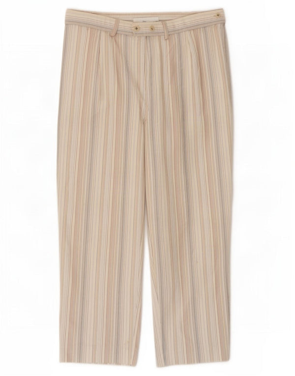 Marks & Spencer Γυναικείο Cropped Παντελόνι UK 16 Large W34 L23 Πολύχρωμο