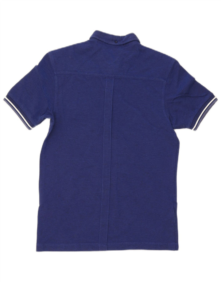 Fred Perry Ανδρικό πουκάμισο Polo Μικρό Βαμβακερό ριγέ μπλε ναυτικό