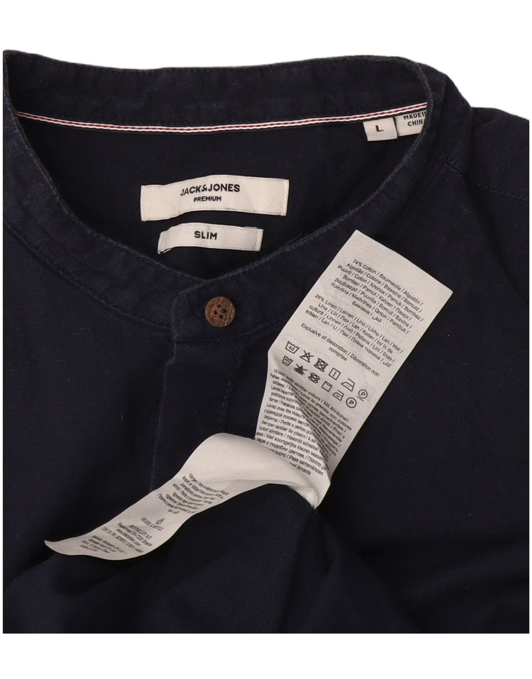 Jack & Jones Ανδρικό πουλόβερ με λεπτή εφαρμογή πουλόβερ με μεγάλο μπλε ναυτικό βαμβακερό