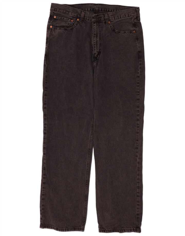 Levi's Mens 565 Straight Jeans W33 L32 Μωβ βαμβακερό