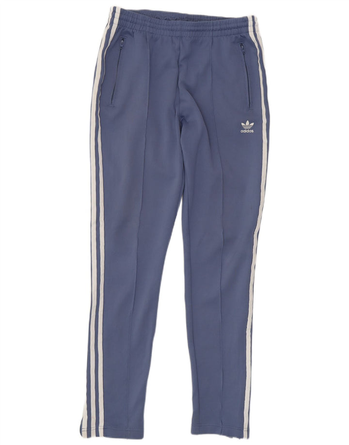 ADIDAS Womens Tracksuit Trousers UK 10 Small  Blue Polyester