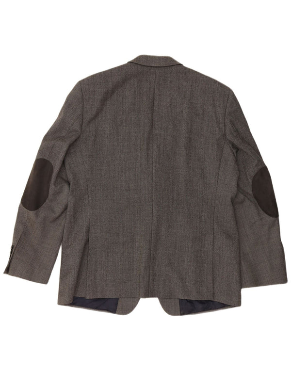 PIERRE CARDIN Ανδρικό σακάκι με 2 κουμπιά σακάκι UK 40 μεγάλο γκρι παρθένο μαλλί