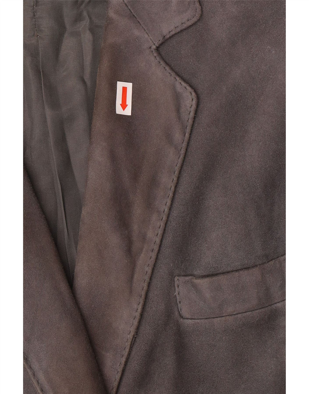 VINTAGE Γυναικείο Suede Blazer Jacket UK 14 Medium Grey