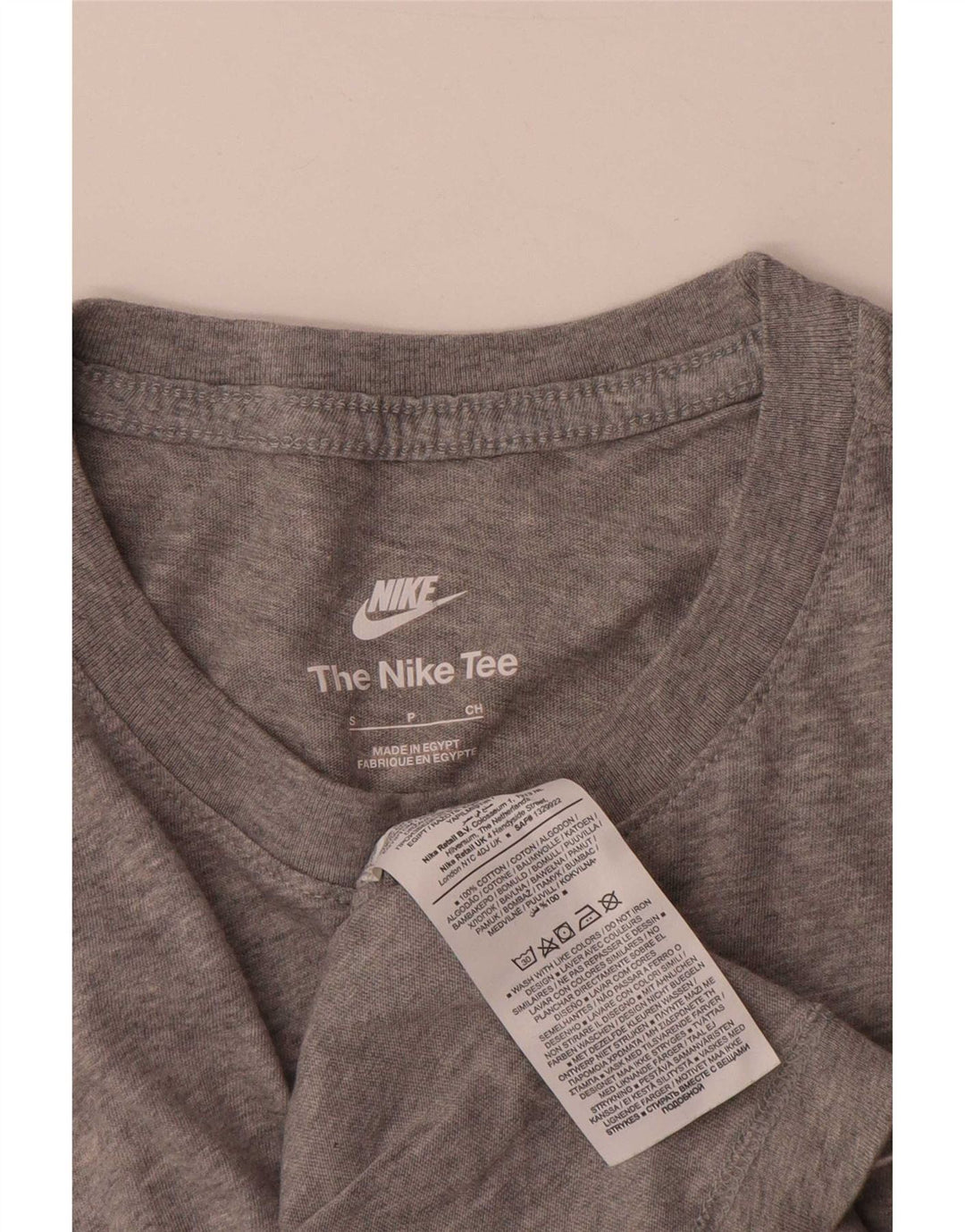 Ανδρικό μπλουζάκι Nike, μικρό γκρι βαμβακερό