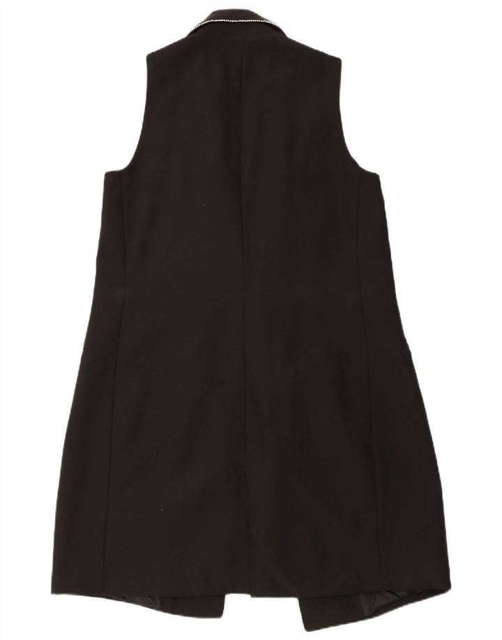 Zara Γυναικείο Αμάνικο Πανωφόρι UK 10 Small Black Polyester