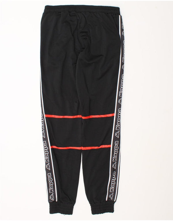 Kappa Mens Graphic Tracksuit Trousers Joggers Medium  Black