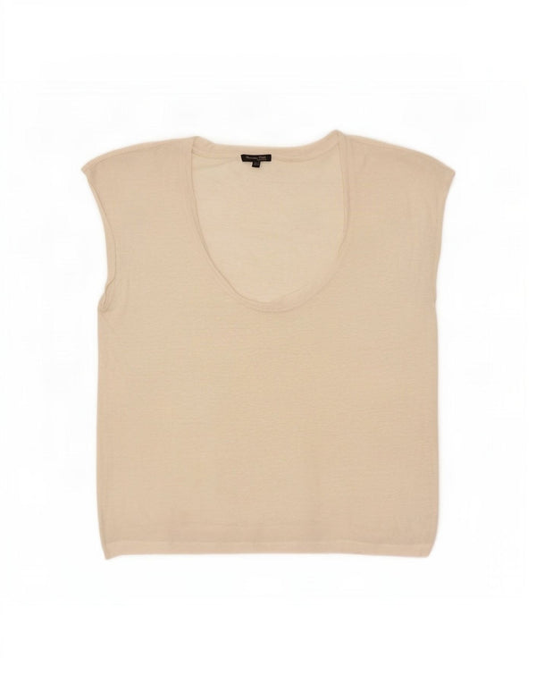 Massimo Dutti Γυναικείο γιλέκο τοπ UK 14 Medium Off White