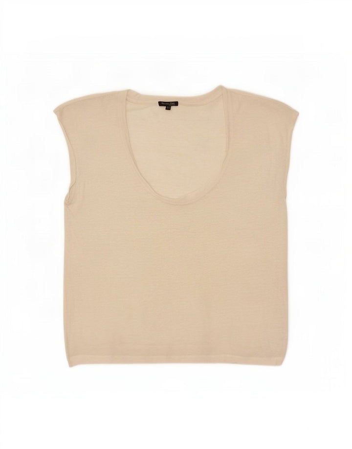 Massimo Dutti Γυναικείο γιλέκο τοπ UK 14 Medium Off White