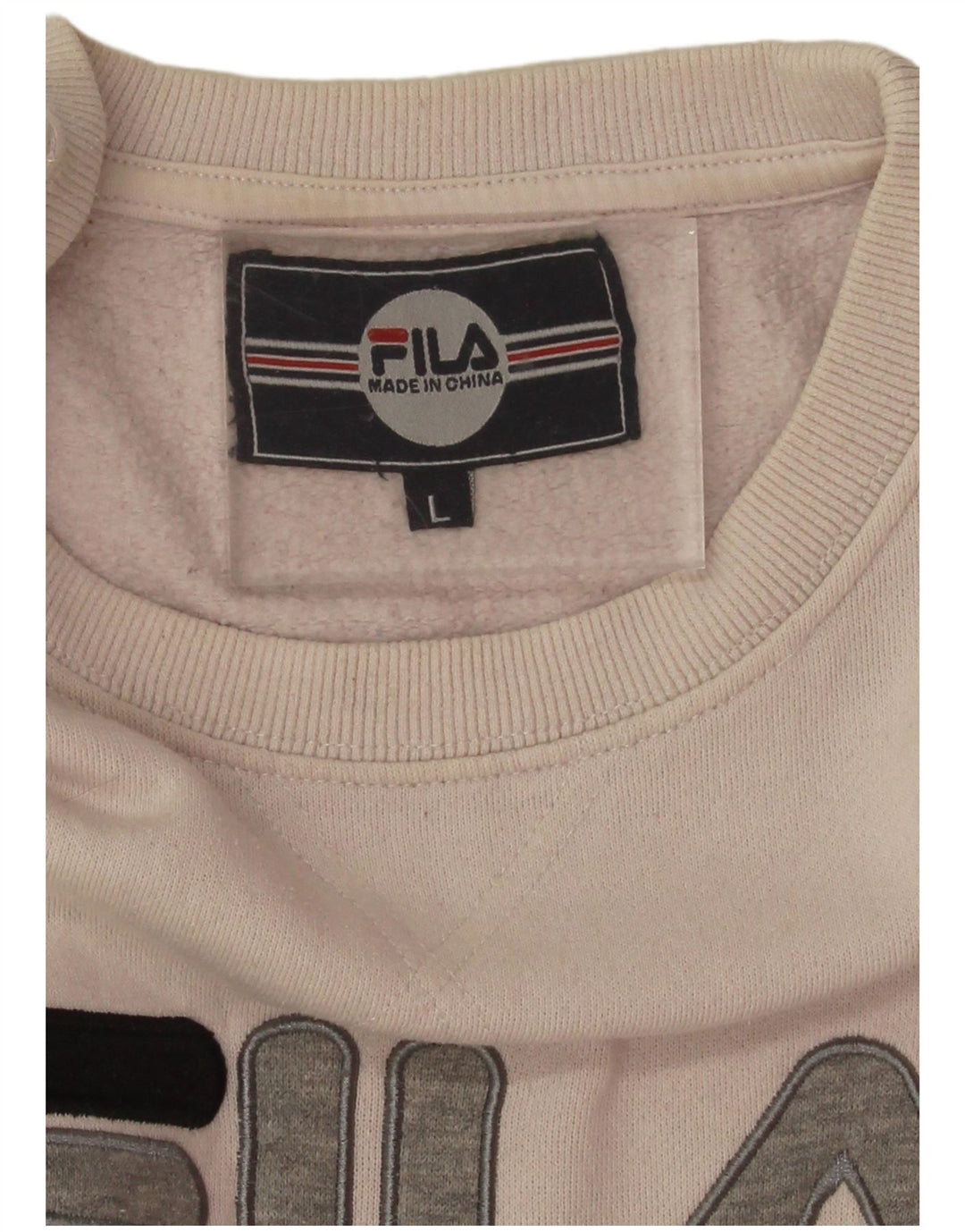Fila Γυναικεία φούτερ υπερμεγέθη Crop Jumper UK 16 Large Off White
