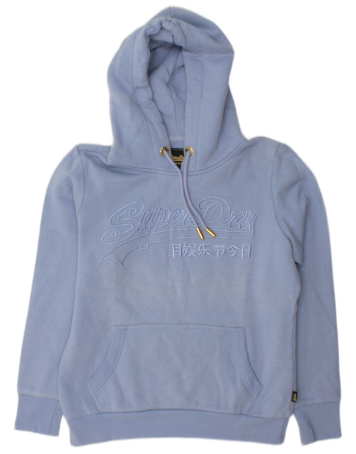 Superdry Γυναικείο Γραφικό Φούτερ UK 12 Medium Blue