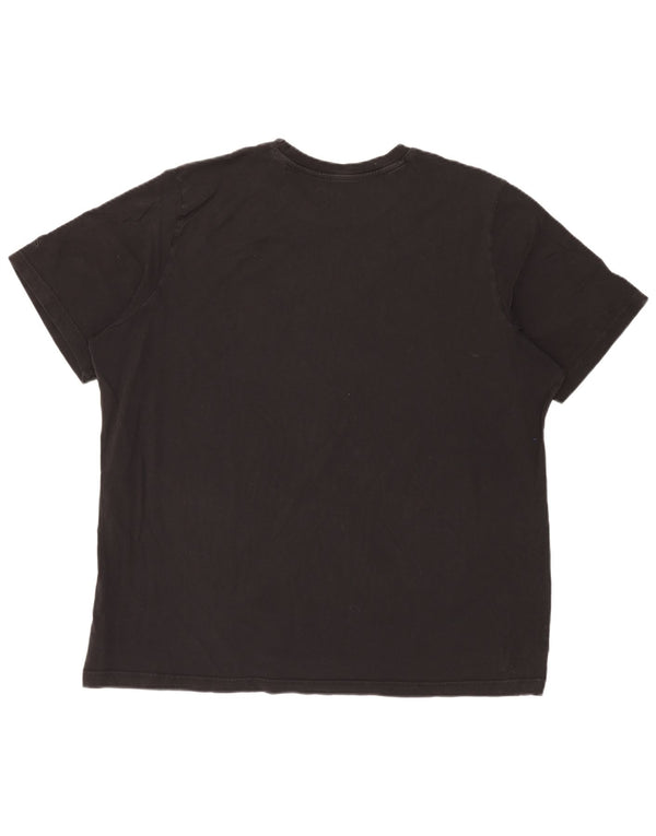 Ανδρικό γραφικό T-Shirt Adidas Top 2XL Μαύρο βαμβακερό