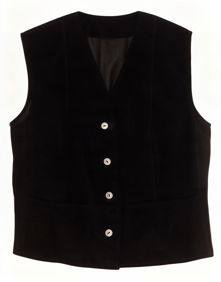 Vintage γυναικείο γιλέκο UK 12 Medium Black
