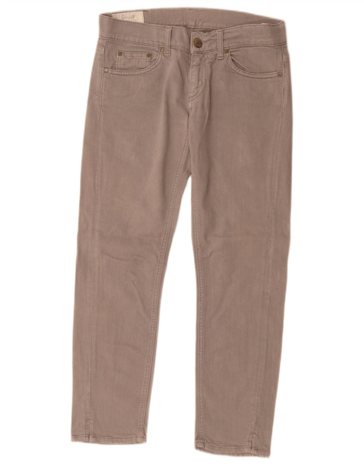 Dondup Γυναικείο Crop Slim Jeans W27 L26 Γκρι βαμβακερό
