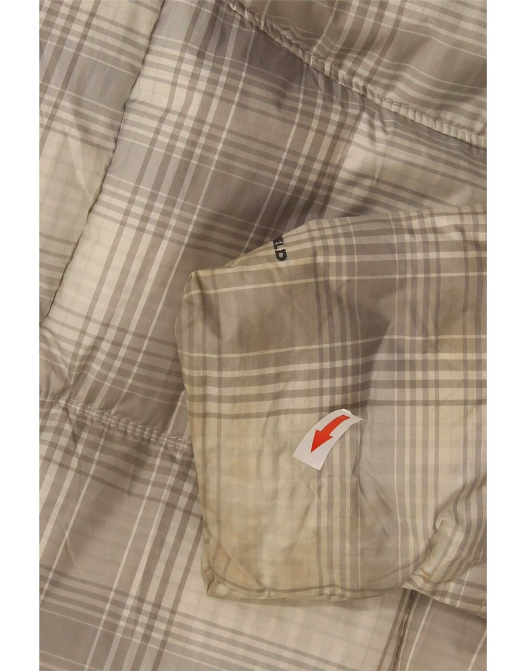 Columbia Γυναικείο μπουφάν με κουκούλα UK 18 XL Grey Check Polyester