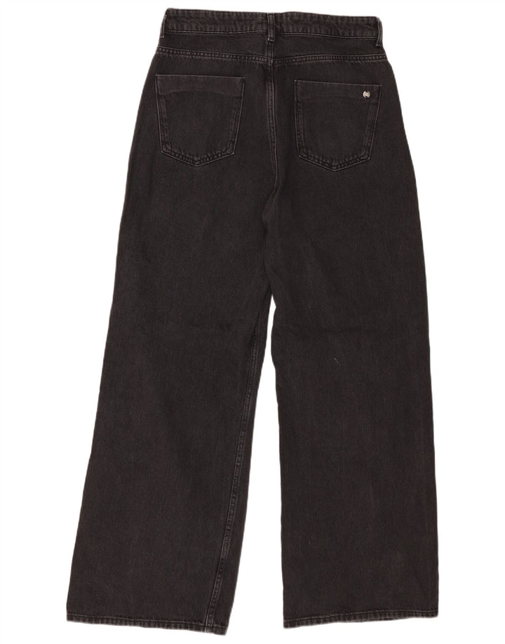 Zara Γυναικείο Wide Leg Jeans EU 40 Medium W30 L31 Μαύρο