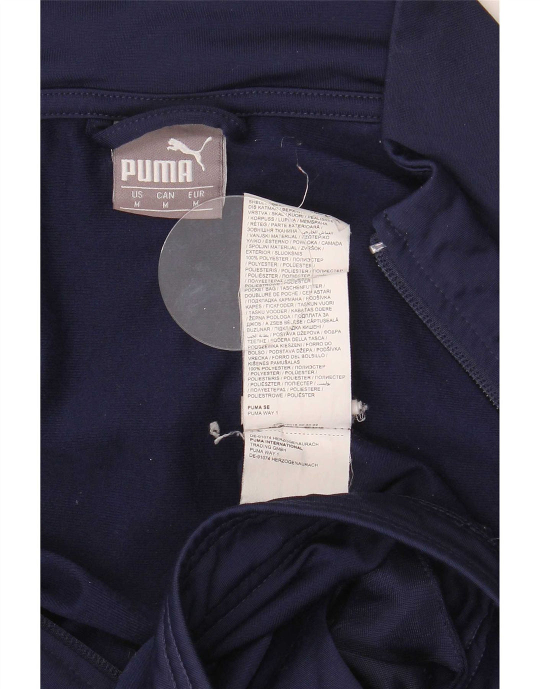 Ανδρική φόρμα Puma Μπουφάν μεσαίου μπλε ναυτικού χρώματος πολυεστέρας