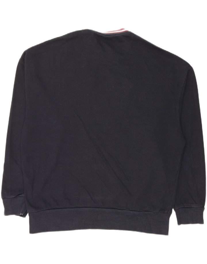 Ανδρικό γραφικό φούτερ Zara Jumper Medium Navy Blue βαμβακερό