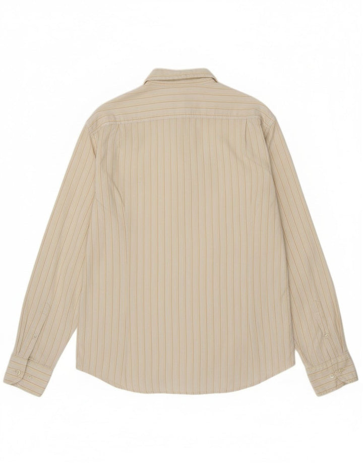 Ανδρικό πουκάμισο Kappa XL Off White Βαμβακερό με ρίγες