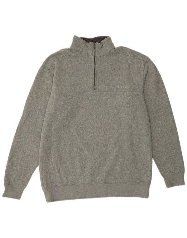 Γυναικείο φούτερ Columbia με φερμουάρ Jumper UK 14 Μεσαίο γκρι βαμβακερό