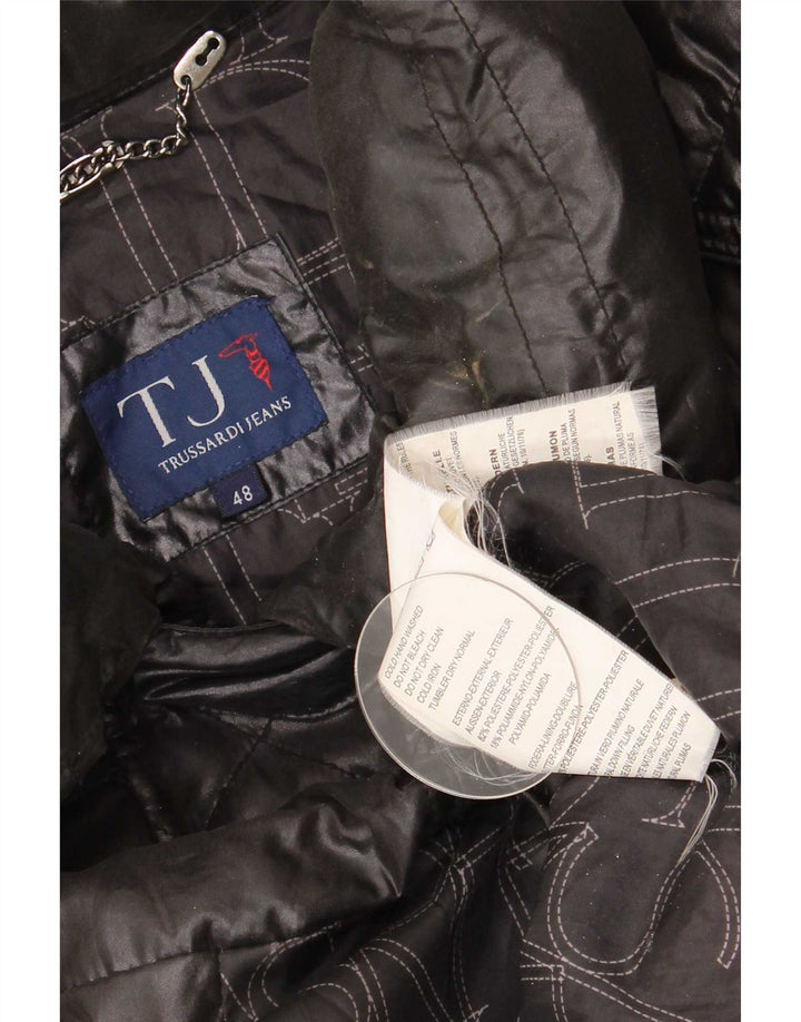 Trussardi Jeans Γυναικείο παλτό IT 48 XL Μαύρο Πολυεστέρας