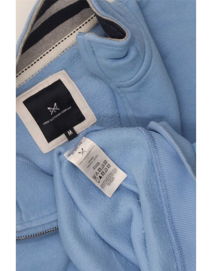 Ανδρικό φούτερ με φερμουάρ Crew Clothing, μεσαίο μπλε βαμβακερό