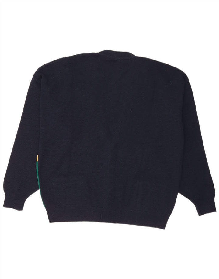 Ανδρικό πουλόβερ με ζακέτα White Sails XL Μαλλί σε μπλε μπλε χρώμα