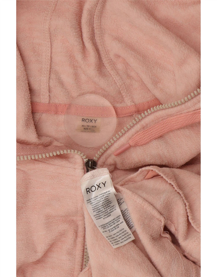 Γυναικείο μπουφάν ROXY με κουκούλα Fleece UK 6 XS Pink Flecked Polyester