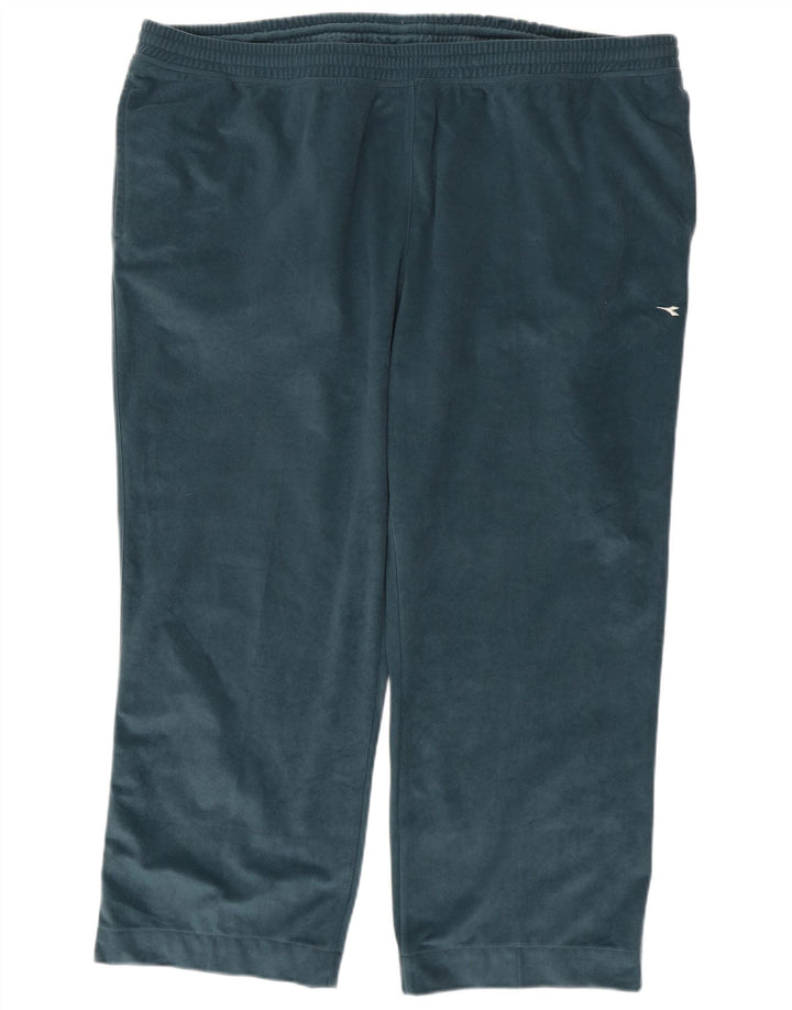 Ανδρική βελούδινη αθλητική φόρμα Diadora 2XL Green Polyester