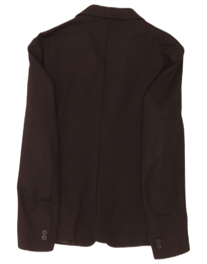 Zara Ανδρικό σακάκι blazer 2 κουμπιών UK 36 Small Black Viscose Classic