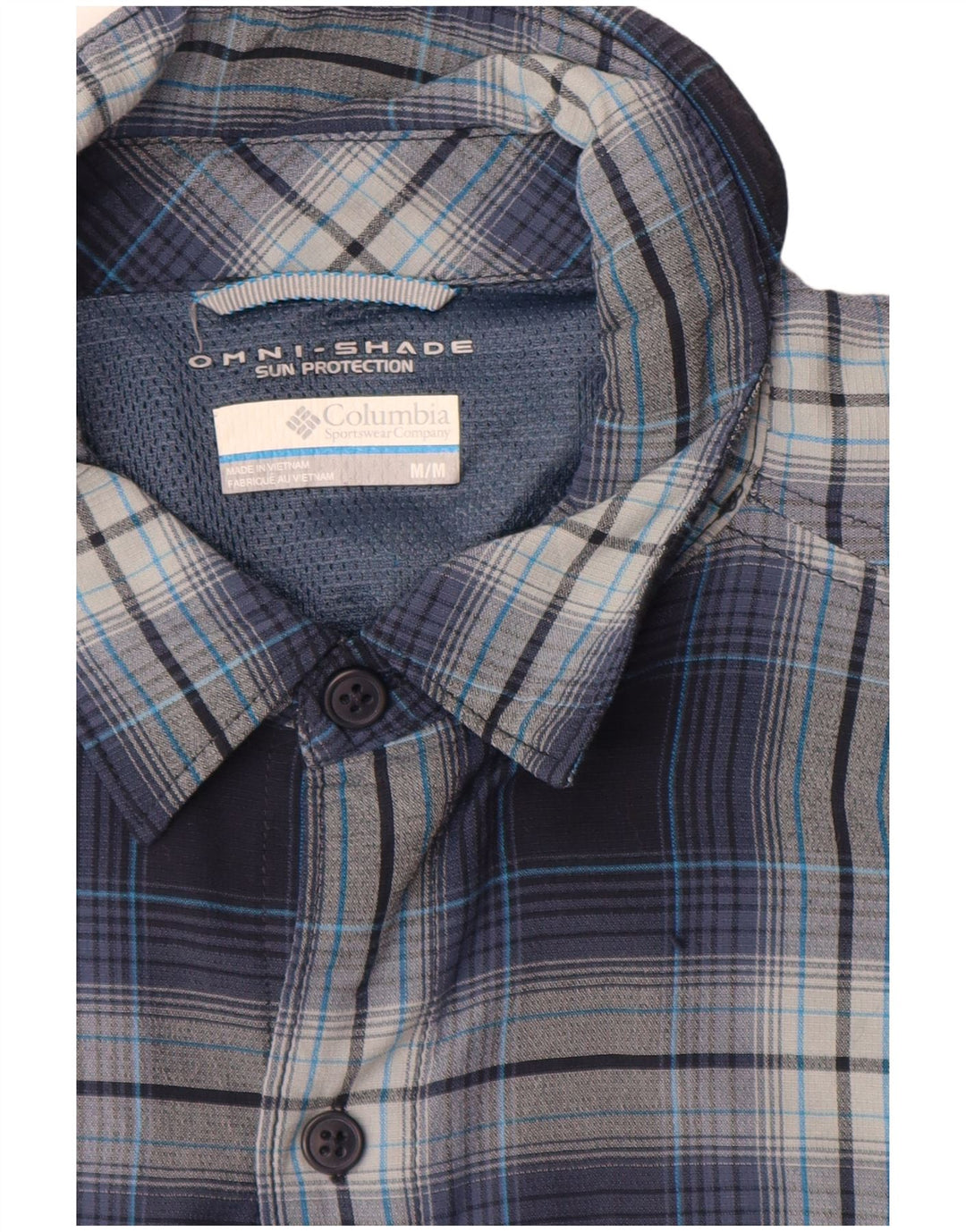 Ανδρικό πουκάμισο Columbia Omni-Shade Medium Navy Blue Check