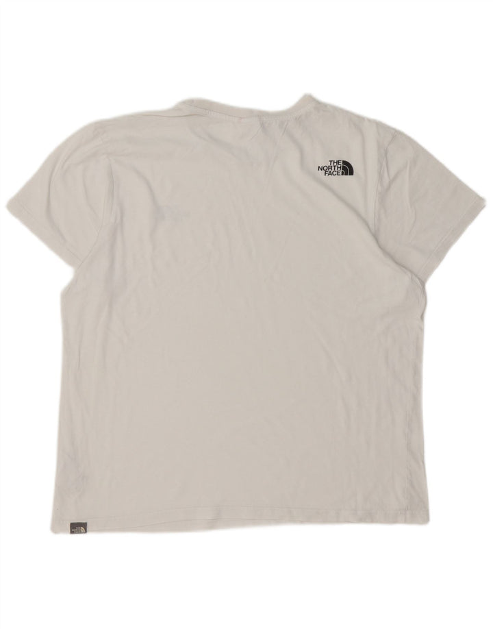 THE NORTH FACE Ανδρικό T-Shirt Top μεγάλο λευκό βαμβακερό