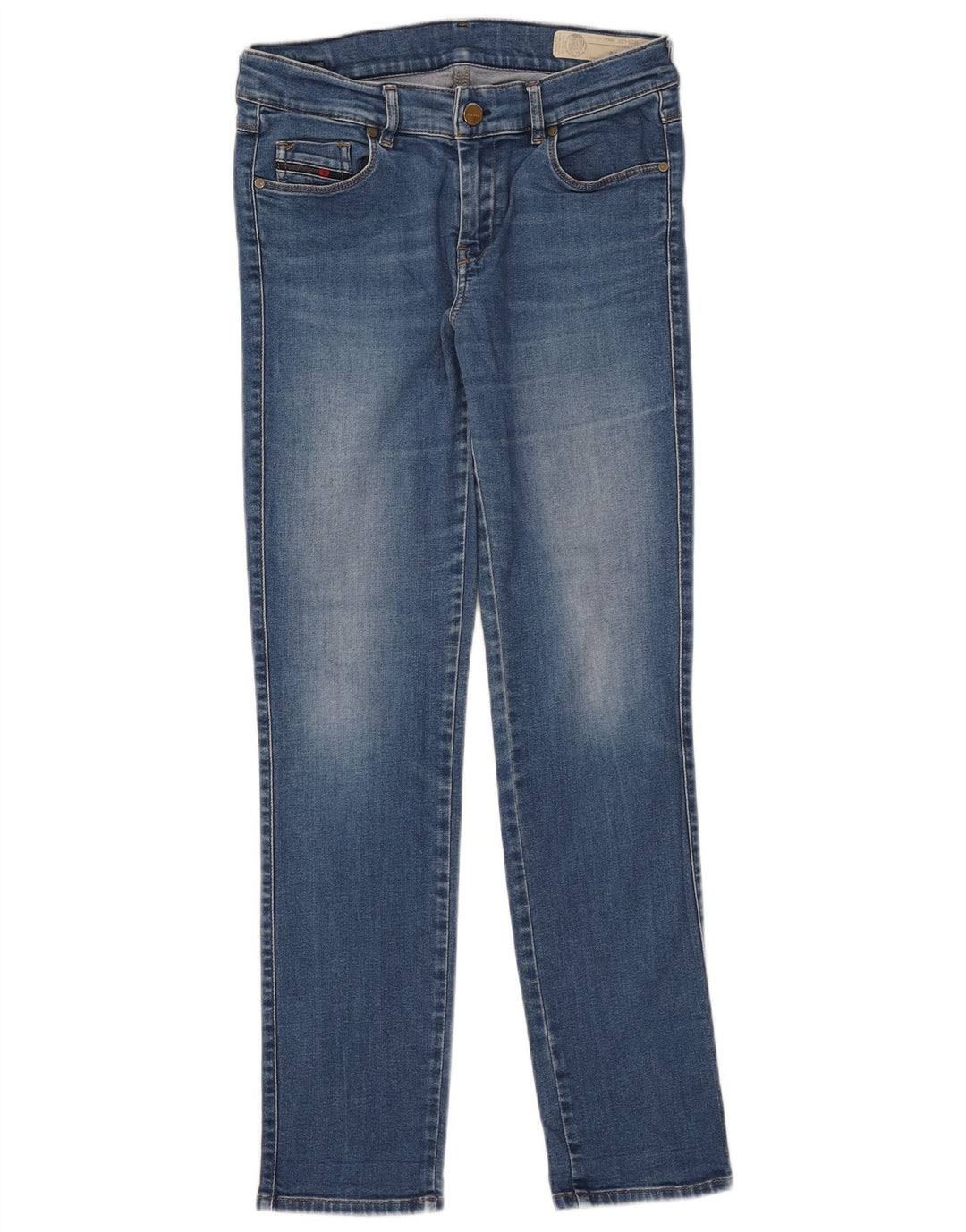 Diesel Γυναικείο Sandy Regular Slim Straight Jeans W28 L29 Μπλε βαμβακερό