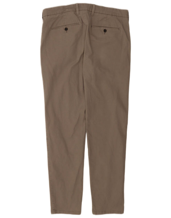 Ανδρικό παντελόνι Chino Marks & Spencer W34 L31 Γκρι βαμβακερό