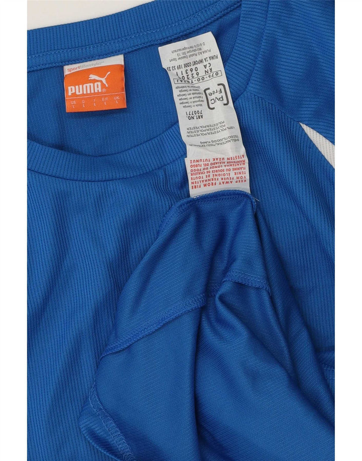 Puma Ανδρικό μακρυμάνικο μπλουζάκι μεγάλο μπλε ριγέ πολυεστέρα
